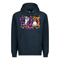 Navy boo sheet Premium Hoodie - CowhideDigitalArt