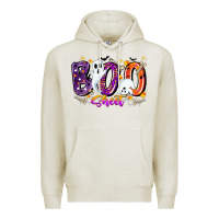 Oatmeal Heather boo sheet Premium Hoodie - CowhideDigitalArt