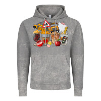 Cloud Rock School Bus Coffee Cups Vintage Hoodie - FaDigitalArtStudio