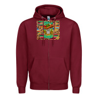 Burgundy cinco de mayo sombrero skull mousepad Zipper Hoodie - BarkalooDesign
