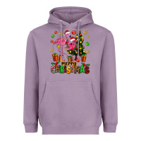 Lavender flamingo merry christmas Heavyweight Hoodie - AdoDesignShop