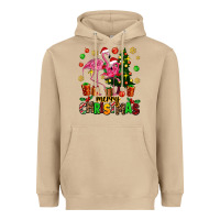 Mushroom flamingo merry christmas Heavyweight Hoodie - AdoDesignShop