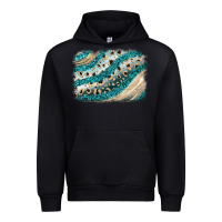Black turquoise glitter background Urban Hoodie - JahusDesignShop