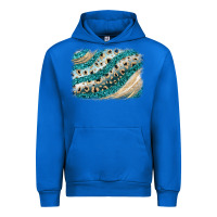 Cobalt turquoise glitter background Urban Hoodie - JahusDesignShop