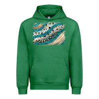 Emerald turquoise glitter background Urban Hoodie - JahusDesignShop