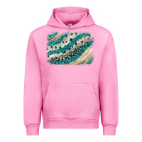 Fuchsia Pink turquoise glitter background Urban Hoodie - JahusDesignShop