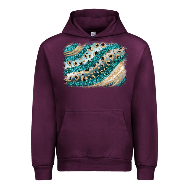 Turquoise Glitter Background Urban Hoodie by JahusDesignShop | Teevron