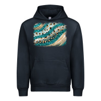Navy turquoise glitter background Urban Hoodie - JahusDesignShop