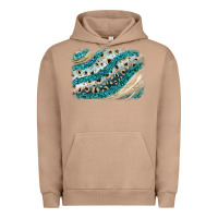 Pigment Burro turquoise glitter background Urban Hoodie - JahusDesignShop