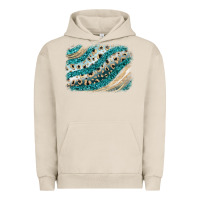 Pigment French Oak turquoise glitter background Urban Hoodie - JahusDesignShop