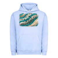 Pigment Grape Ice turquoise glitter background Urban Hoodie - JahusDesignShop