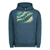 Pigment Midnight Navy turquoise glitter background Urban Hoodie - JahusDesignShop
