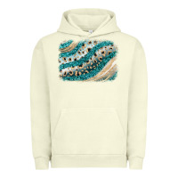 Pigment Pistachio turquoise glitter background Urban Hoodie - JahusDesignShop
