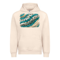 Sandshell turquoise glitter background Urban Hoodie - JahusDesignShop