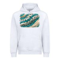 White turquoise glitter background Urban Hoodie - JahusDesignShop