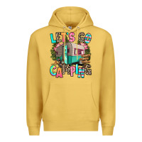 Antique Gold let's go camping Premium Hoodie - RanaPortraitStore