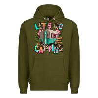 Army Green let's go camping Premium Hoodie - RanaPortraitStore