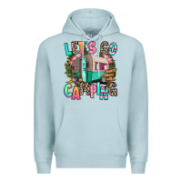 Blue Mist let's go camping Premium Hoodie - RanaPortraitStore