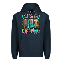 Navy let's go camping Premium Hoodie - RanaPortraitStore