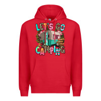 Red let's go camping Premium Hoodie - RanaPortraitStore