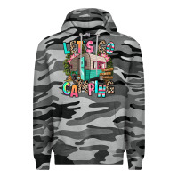Slate Camo let's go camping Premium Hoodie - RanaPortraitStore