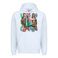 White let's go camping Premium Hoodie - RanaPortraitStore