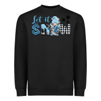 Black let it snow gnome Heavyweight Sweatshirt - BarkalooDesign