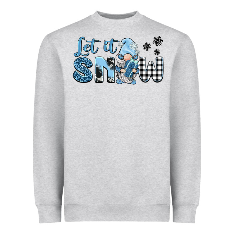 Let It Snow Gnome Heavyweight Sweatshirt by BarkalooDesign | Teevron