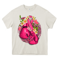 Cancer Boxing Gloves With Ribbon Heavy Core Tee | Teevron
