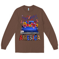 Chestnut Western Fourth Of July America Truck Long Sleeve Tee - FaDigitalArtStudio