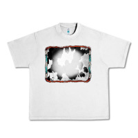 Lunar Rock Cowhide Background with Bleach Serape Frame Urban Heavy Tee - CowCowDesign