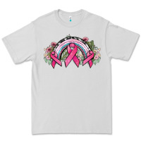 Dove Grey Cancer ribbon rainbow Cancer Awareness Premium Tee - HowdyJamesFarm