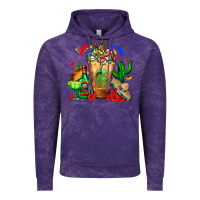 Cloud Purple Mexican Cold Drink With Cactus Sombrero And Tequil Vintage Hoodie - FaDigitalArtStudio