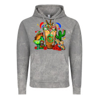 Cloud Rock Mexican Cold Drink With Cactus Sombrero And Tequil Vintage Hoodie - FaDigitalArtStudio
