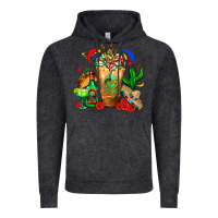 Mexican Cold Drink With Cactus Sombrero And Tequil Vintage Hoodie | Teevron