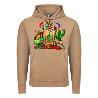 Vintage Coffee Mexican Cold Drink With Cactus Sombrero And Tequil Vintage Hoodie - FaDigitalArtStudio