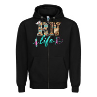 Black western nurse rn  life Zipper Hoodie - BarkalooDesign