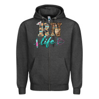 Charcoal Heather western nurse rn  life Zipper Hoodie - BarkalooDesign