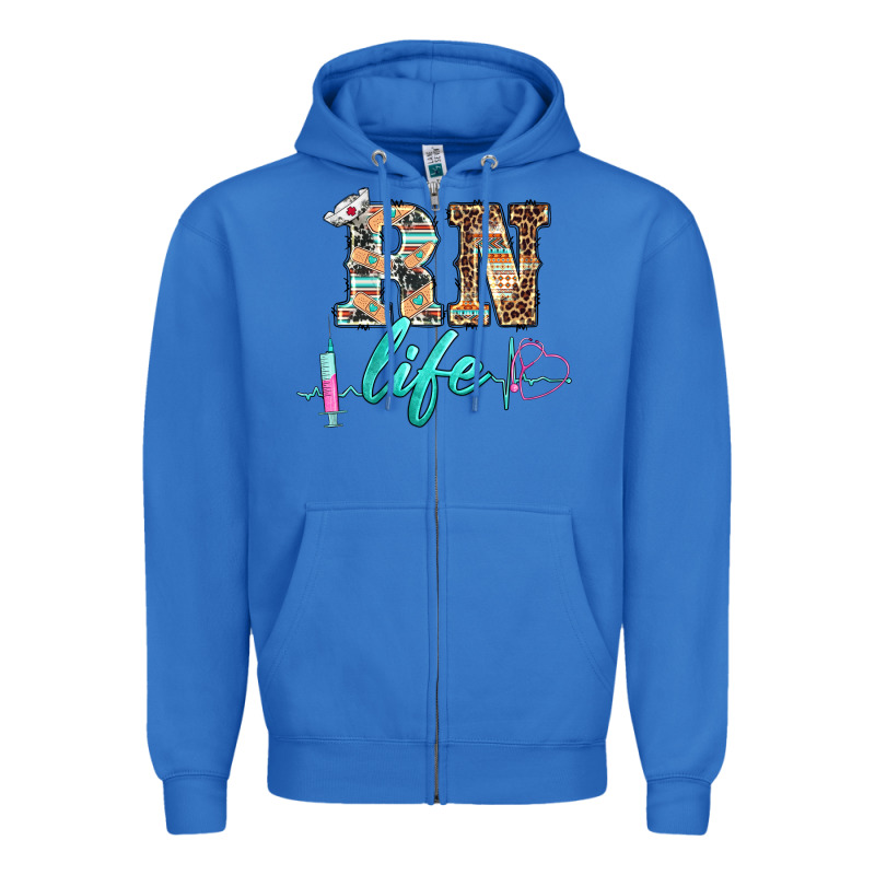 Western Nurse Rn  Life Zipper Hoodie by BarkalooDesign | Teevron
