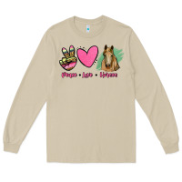 Mushroom peace love horses Long Sleeve Tee - RanaPortraitStore
