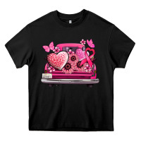 Black cancer truck back view Heavy Core Tee - NancyCooperArtShop