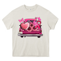 Cream cancer truck back view Heavy Core Tee - NancyCooperArtShop