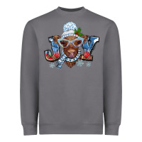 Storm Christmas snow cow joy Heavyweight Sweatshirt - BarkalooDesign