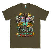Army Green mom of twin girls mother's day Classic Tee - CowGirlArtShop