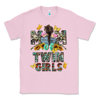 Bubblegum Pink mom of twin girls mother's day Classic Tee - CowGirlArtShop