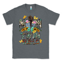 Charcoal Heather mom of twin girls mother's day Classic Tee - CowGirlArtShop