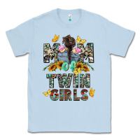 Dusty Blue mom of twin girls mother's day Classic Tee - CowGirlArtShop