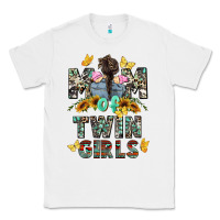 White mom of twin girls mother's day Classic Tee - CowGirlArtShop
