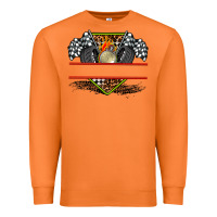 Carrot race flag and race equipment Premium Sweatshirt - AdoDesignShop