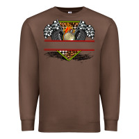 Chestnut race flag and race equipment Premium Sweatshirt - AdoDesignShop